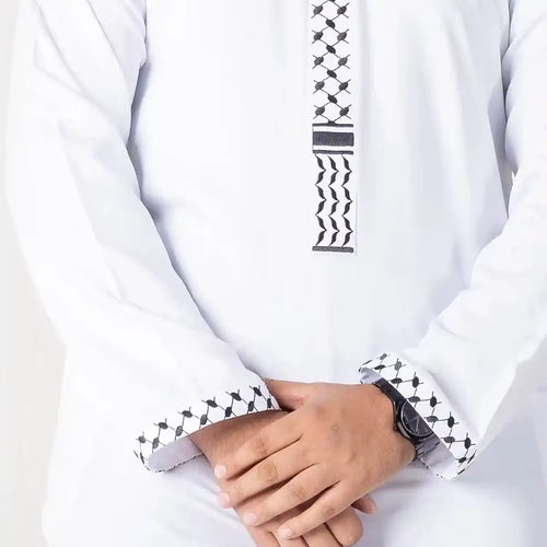 Chilaba blanca -  Blanca - Echo a mano