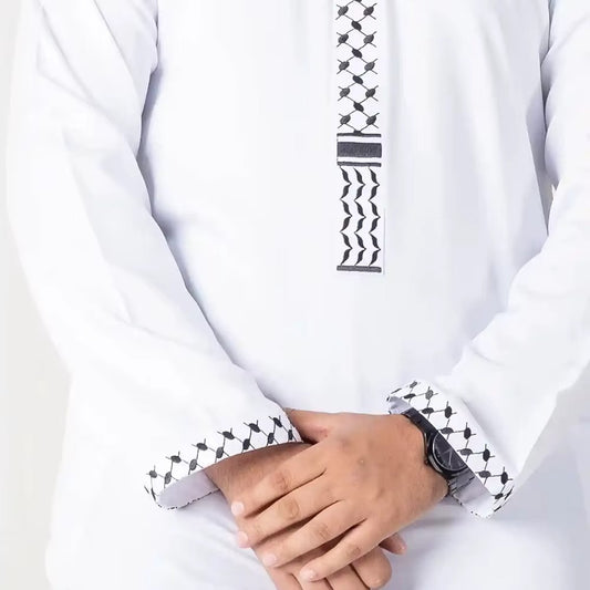 Chilaba blanca -  Blanca - Echo a mano