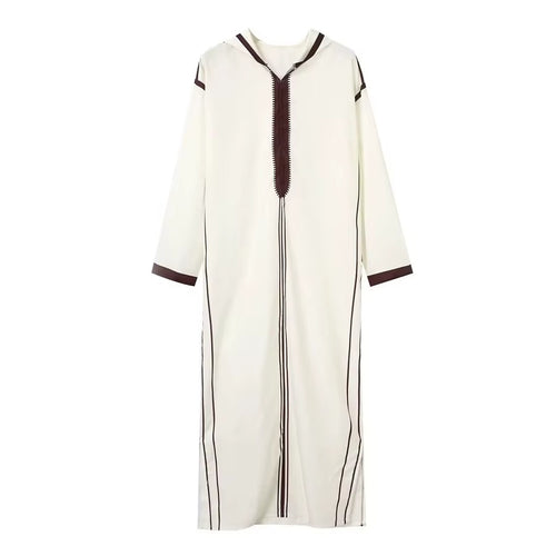 Chilaba Blanca - Bordados hechos a mano