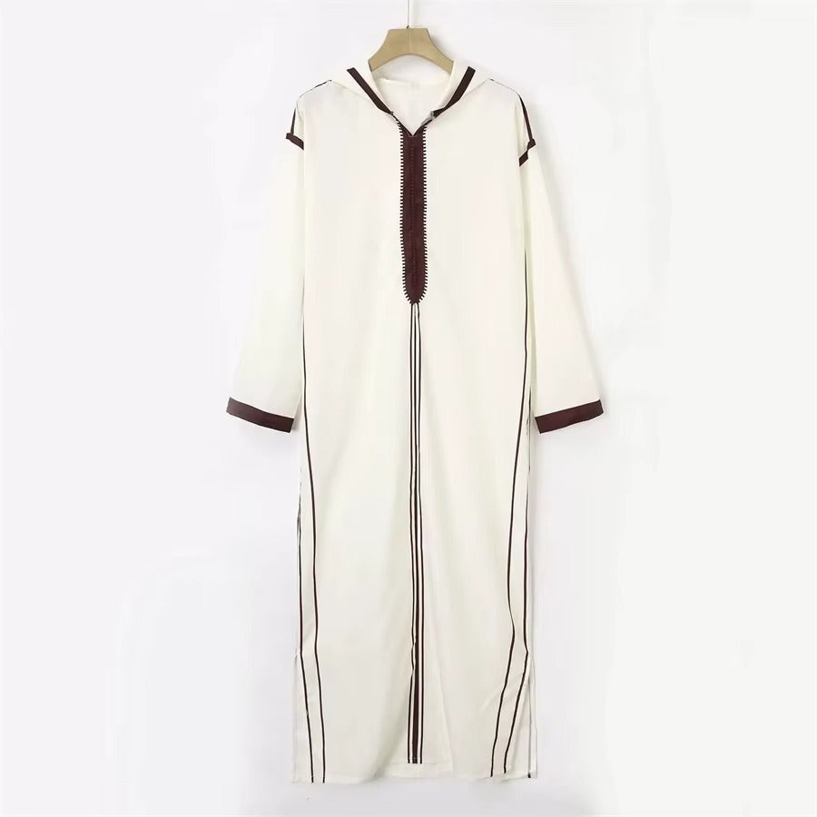 Chilaba Blanca - Bordados hechos a mano