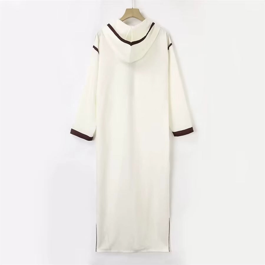 Chilaba Blanca - Bordados hechos a mano